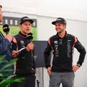 Lüthi und Schrötter beim Grillabend