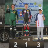 Smilla Göttlich, Jason Rudolph, Yevsevii Kovalov, ADAC Mini-Bike Cup, Mülsen