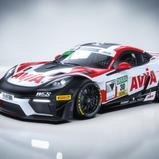 So sieht der Porsche 718 Cayman GT4 RS Clubsport von AVIA W&S Motorsport aus (Bild: AVIA W&S Motorsport)