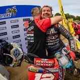 Maximilian Nagl ( Deutschland / Honda / KMP Honda Racing powered by Krettek ) beim ADAC MX Masters mit Alexander Karg, Teamchef KMP-Honda-Racing