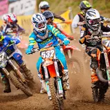 Constantin Piller ( Deutschland / KTM / Kosak Racing Team ) und Valentin Kees ( Deutschland / KTM / Kosak Racing Team ) beim ADAC MX Junior Cup 125