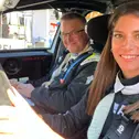 Cyndie Allemann: Die Schweizerin lieferte an der Seite von Horst Rotter ein starkes Rallye-Debüt ab