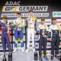 Das Podium der ADAC GT4 Germany am Sonntag in Oschersleben