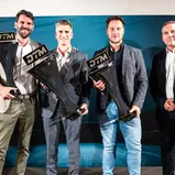Björn Lellmann (Leiter Kundensport BMW M Motorsport), Christoph Sagemüller (Leiter Mercedes-AMG Motorsport), Sebastian Golz (Projektleiter Porsche 911 GT3 R), Thomas Voss (ADAC Motorsportchef)