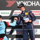 Nach der Sommerpause der ADAC TCR Germany holte der Gesamtzweite Max Hesse (r.) drei Mal die volle Punktzahl