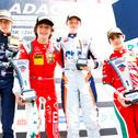 Das Podium vom sechsten Saisonrennen in der ADAC Highspeedschule 
