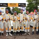 Podium in Stemwede: Appelskog, Kristensson, Jensen, Madsen, Morton, Beattie (v.l.n.r.)