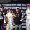 Das Podium der ADAC TCR Germany am Samstag auf dem Hockenheimring