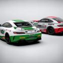 Heck der beiden Mercedes-AMG GT4 von Bremotion, Urheber: Bremotion