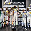 Das Podium der ADAC GT4 Germany auf dem Sachsenring