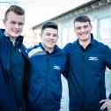 Die Förderpiloten (v.l.) Nick Loof (Rallye), Niklas Krütten (Formel) und Max Faude (Trial)