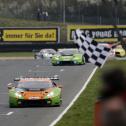 Der Lamborghini von ORANGE1 by GRT Grasser gewann in Oschersleben