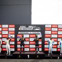 14 Meter breit: das Podium des ADAC GT Masters