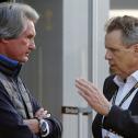 ADAC Sportpräsident Hermann Tomczyk (l.) im Gespräch mit Wolfgang Dürheimer