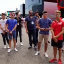 ADAC Formel 4, Hockenheim, Charles Leclerc, Ferrari, Niklas Krütten (Van Amersfoort Racing), Arthur Leclerc (US Racing CHRS), Gianluca Petecof (Prema Powerteam), Théo Pourchaire (US Racing CHRS) und Roman Stanek (US Racing CHRS)