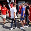 ADAC Formel 4, Hockenheim, Charles Leclerc, Ferrari, Niklas Krütten (Van Amersfoort Racing), Arthur Leclerc (US Racing CHRS), Gianluca Petecof (Prema Powerteam), Théo Pourchaire (US Racing CHRS) und Roman Stanek (US Racing CHRS)