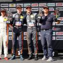 Das Podium der ADAC TCR Germany am Sonntag