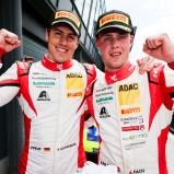 Alexander Fach und Alexander Schwarzer freuten sich über ihr erstes Gesamtpodium im ADAC GT Masters