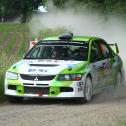 Zahlreiche Rallye-Fahrzeuge aus der beliebten Mitsubishi Lancer Evo-Reihe starten im ADAC Rallye Masters