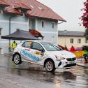 Fulminanter Beginn, jähes Ende: Cave/Furniss im Corsa-e Rally des Myerscough College