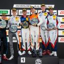 Das Podium der ADAC GT4 Germany in Oschersleben