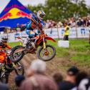 Mads Fredsøe und Vitezslav Marek begeisterten die Fans mit einem spannenden Duell im ADAC MX Junior Cup 125