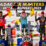 Das Gesamtpodium des ADAC MX Masters in Holzgerlingen (v.l.): Max Nagl, Jordi Tixier, Tom Koch