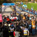 Thousands of fans celebrate the arrival of world champion Kalle Rovanperä at the finish in Breitenberg (Photo: Red Bull Content Pool)