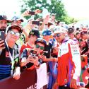 Am Sachsenring erleben die Fans die MotoGP-Stars hautnah