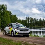Calle Carlberg: Der Opel-Junior kämpfte im Corsa Rally4 von Anfang an in den Top-3 mit