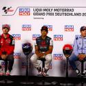 Die drei Top-Piloten der MotoGP standen in der Pressekonferenz Rede und Antwort
