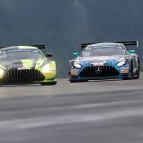 Luca Arnold (rechts) möchte auch im Mercedes ein harter Rivale für Schnitzelalm Racing (links) sein (Foto: GTC Race)