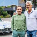 Prominente Oldtimer-Fans: Fußballweltmeister Klaus Augenthaler und „Tatort-Kommissar“ Richy Müller bei der ADAC Europa Classic 2024