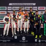 Das Samstagspodium der ADAC GT4 Germany auf dem Hockenheimring