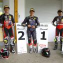 v.l.n.r.: Fillin Lorenz, Casper Pennings, Jaden Immanuel / ADAC Mini Bike Cup / Wittgenborn