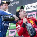 Freuten sich auf dem DTM-Podest: Maro Engel und Lucas Auer (l-r)