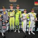 Das Podium der ADAC GT4 Germany auf dem Norisring