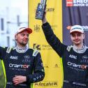 Gewohntes Bild: Carlberg (r.) und Eriksen standen in drei Saisonrallyes drei Mal auf dem Podest