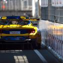Für die DTM-Piloten wie Arjun Maini geht es am Norisring dicht an Mauern entlang 