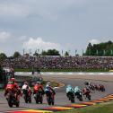Spannung bis zur letzten Kurve gab es in der Moto3