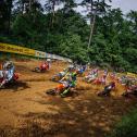 Vier Veranstaltungen, vier Gesamtsieger: Max Nagl (12), Marcel Stauffer (401) und Noah Ludwig (300) wollen in Abwesenheit von Jeffrey Herlings einen weiteren Sieg