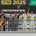 Großer Jubel auf dem Podium der ADAC GT4 Germany auf dem Sachsenring