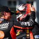 Tim Zimmermann (links) und Leyton Fourie heißen die Sieger des zweiten Laufs des ADAC GT Masters