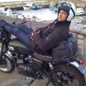 Prominenter Biker auf der ADAC Classic meets Traunsee 2025: Ralf Bauer nimmt mit seiner Triumph Scrambler erstmals an der ADAC Oldtimer-Wanderung für Motorräder teil (Foto: Privat)