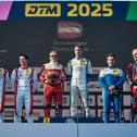 Das Podium im Pro-AM Cup: Alexander Fach, Alexander Schwarzer, Ernst Kirchmayr, Fabrizio Crestani, Richard Gonda und Rudolf Beňo (v.l.)