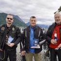 Die Sieger der ADAC Classic meets Traunsee 2025 (v. l. n. r.): Andreas Buch (Platz 2), Timo Mölle (Platz 1) und Bernhard Wölker (Platz 3)