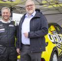 Treffen im Servicepark: ADAC-Sportpräsident Dr. Gerd Ennser, Opel-Entwicklungschef Markus Lott