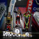 Podium Rennen 2 Klasse O-190, ADAC Mini Bike Cup: Jason Rudolph, Fillin Lorenz, Lukas Jentsch (v.l.n.r.), Cheb