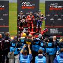 Podium Sprintrennen am Samstag