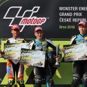 Das Podium des ADAC Junior Cup powered by KTM in Brünn